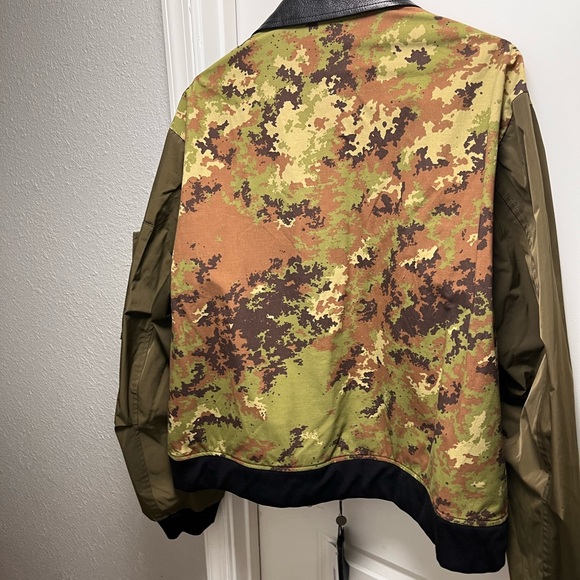 D squared moto leather and camo jacket - Picture 2 of 9